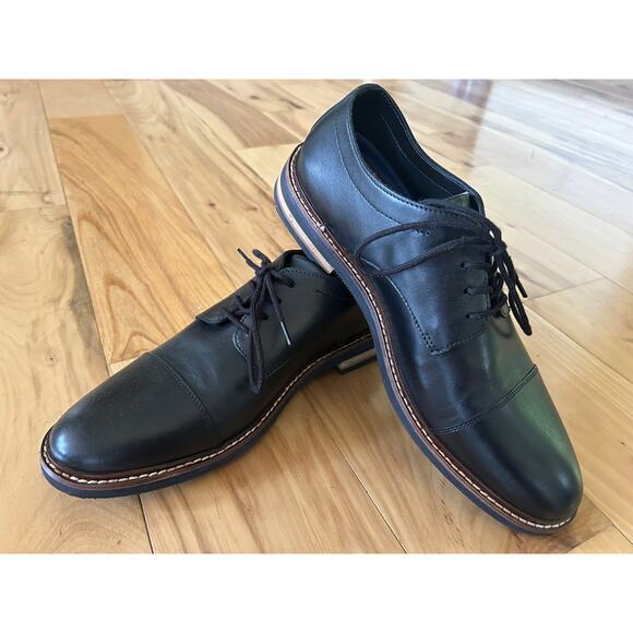 NEW Bostonian Black  Dezmin Plain Toe Dress Shoes Size 8 M NWOT - Picture 2 of 10